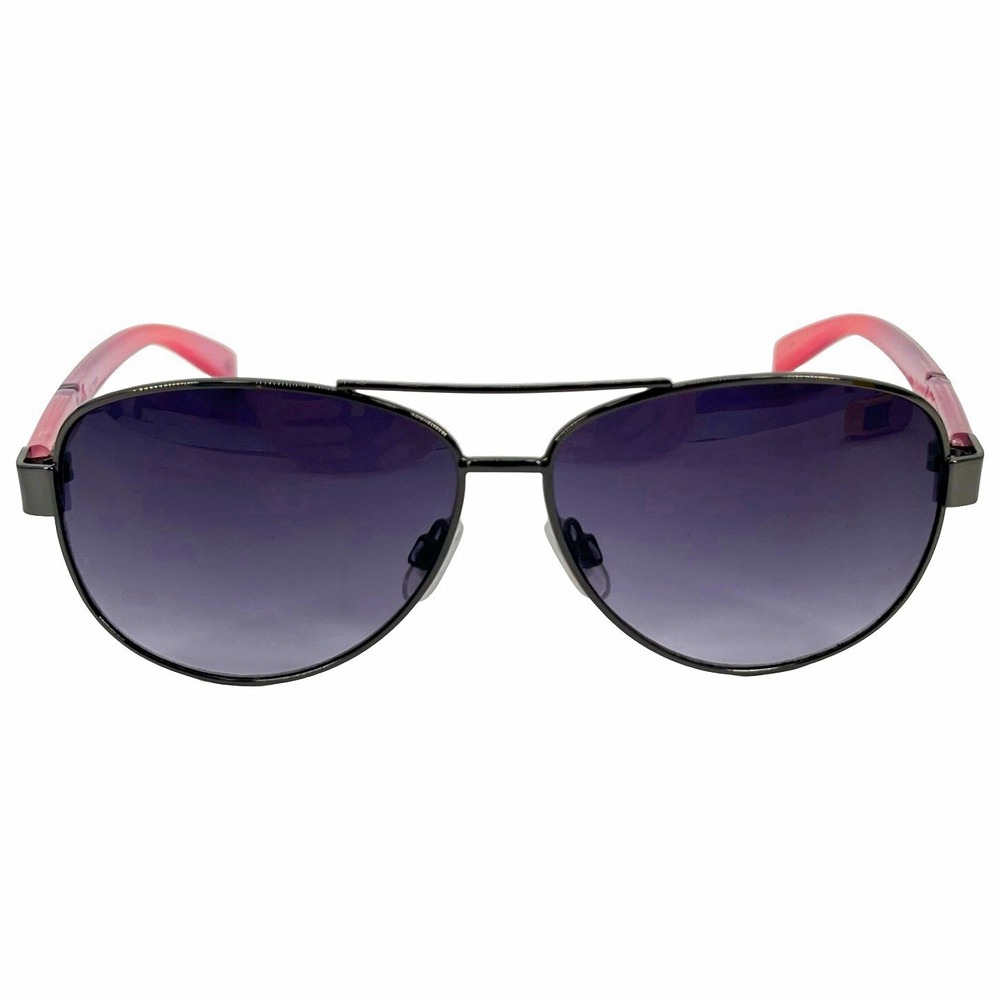 Juicy Couture WJC71SG06 Women's Aviator Sunglasses Black Pink Gradient Y2K